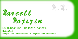 marcell mojszin business card